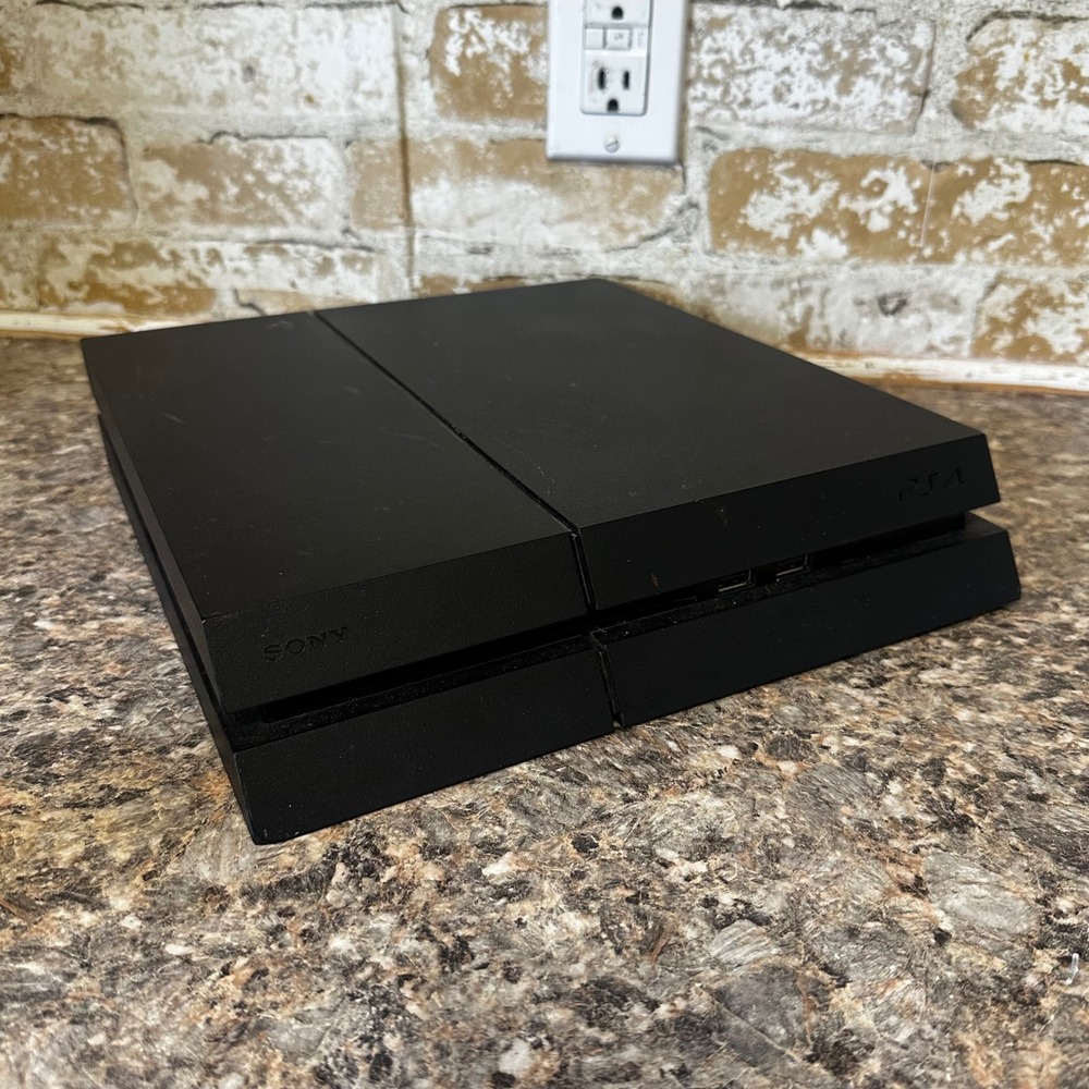 Sony PlayStation 4 PS4 Console CUH-1215A 500GB Jet Black Good Matte Finish